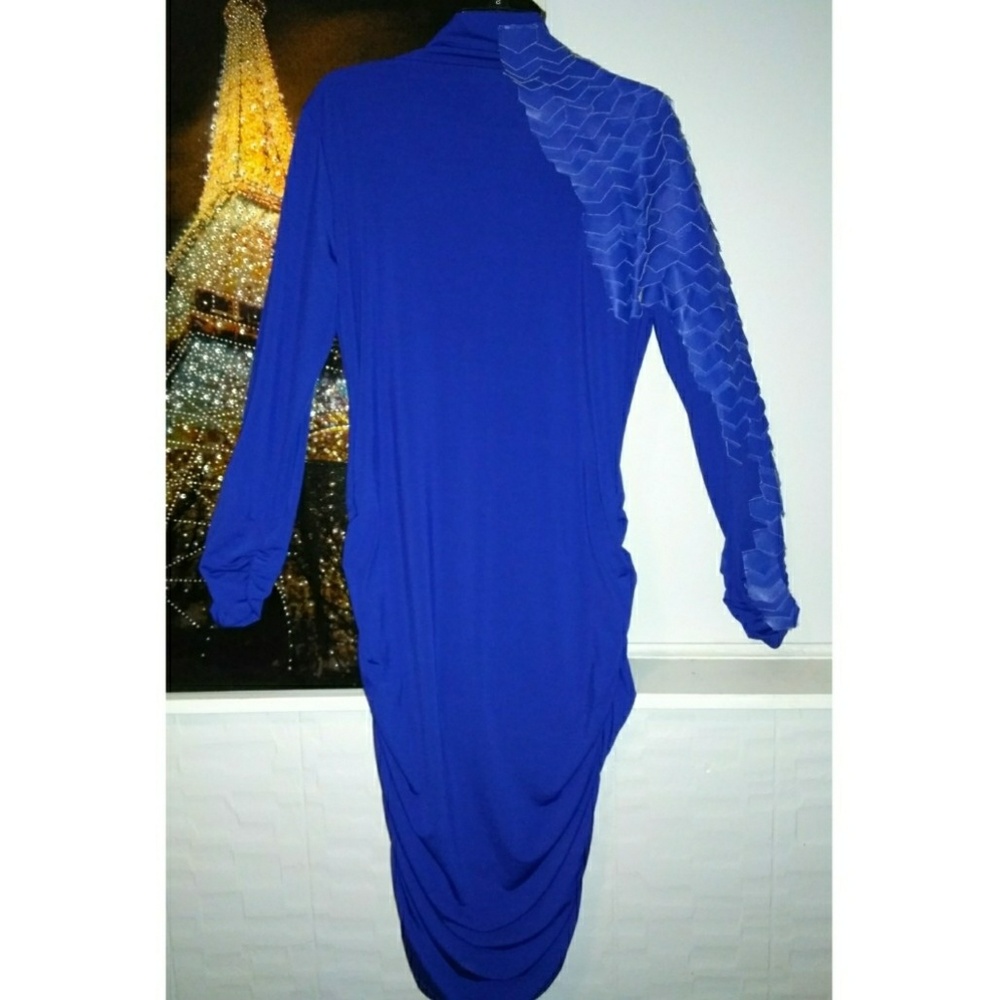 Plus Size 3XL Sapphire Blue Party Dress